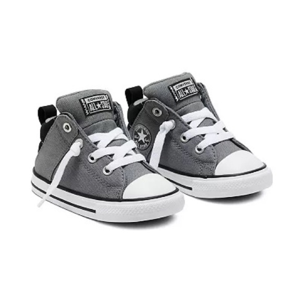 CONVERSE ALL STARS CHUCK TAYLOR GRAY/BLACK KIDS SIZE 1